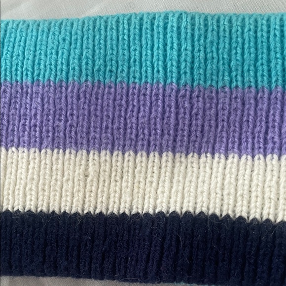 Striped Winter Ribbed Headband π - Picture 2 of 7